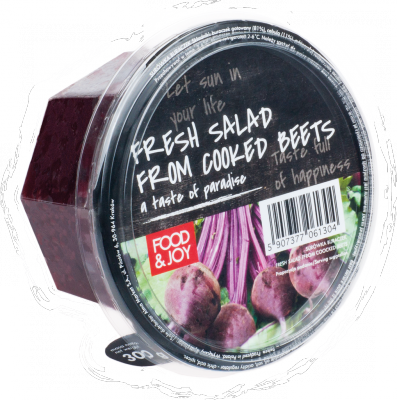 Fresh salad from coocked beets