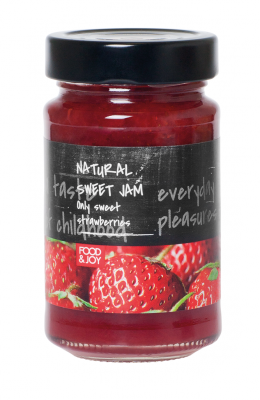 Lightly sweetened strawberry jam