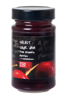 Lightly sweetened cherry jam