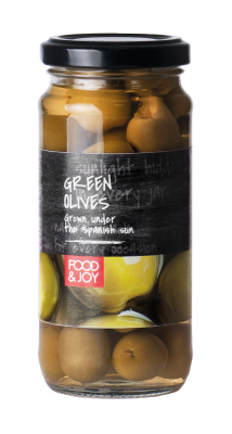 Green pitted Manzanila olives