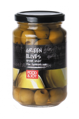 Green pitted Manzanila olives