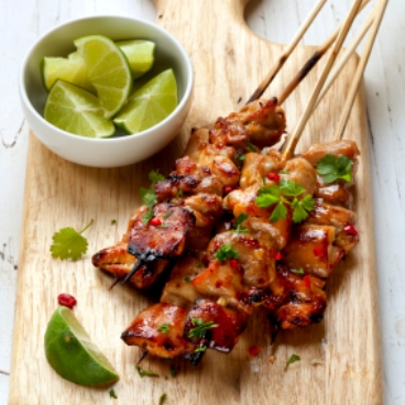 Chicken Kebabs with Lime and Chili