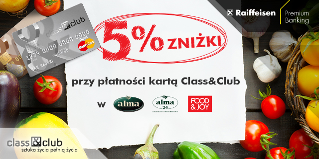 Rabat za płatność kartami Class&Club